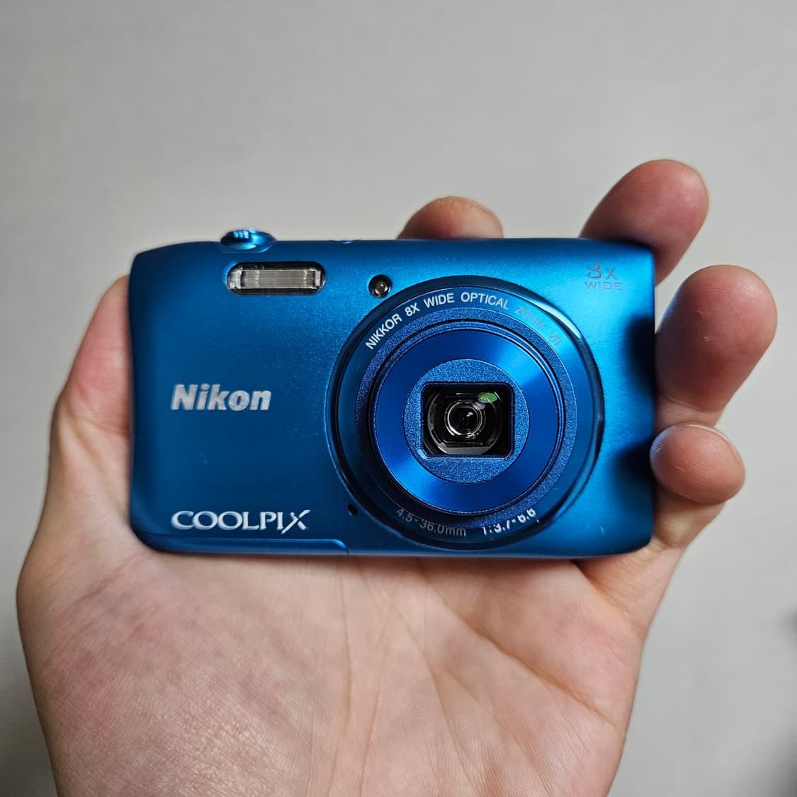 (에스파 윈터 디카) 니콘 쿨픽스 S3600 블루 디카 상품이미지2