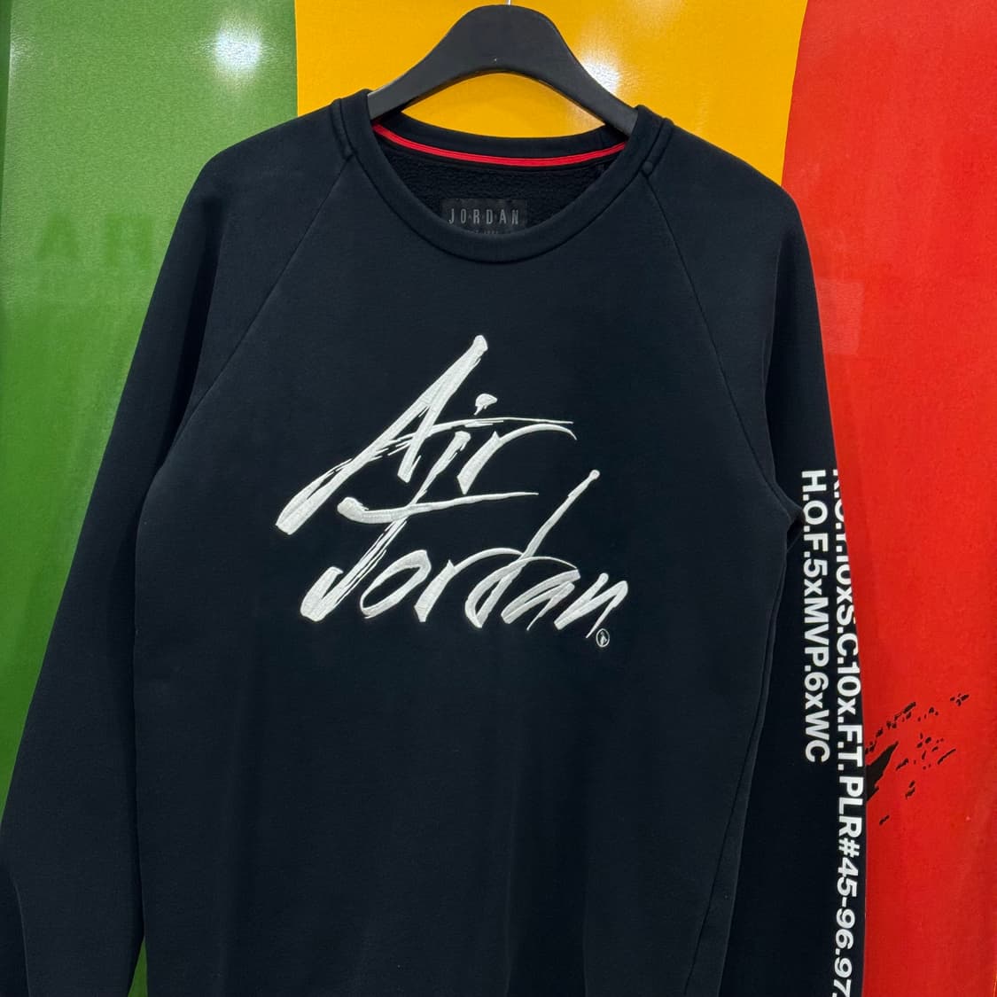 조던 에어 블랙 맨투맨 티셔츠 S 상품이미지2