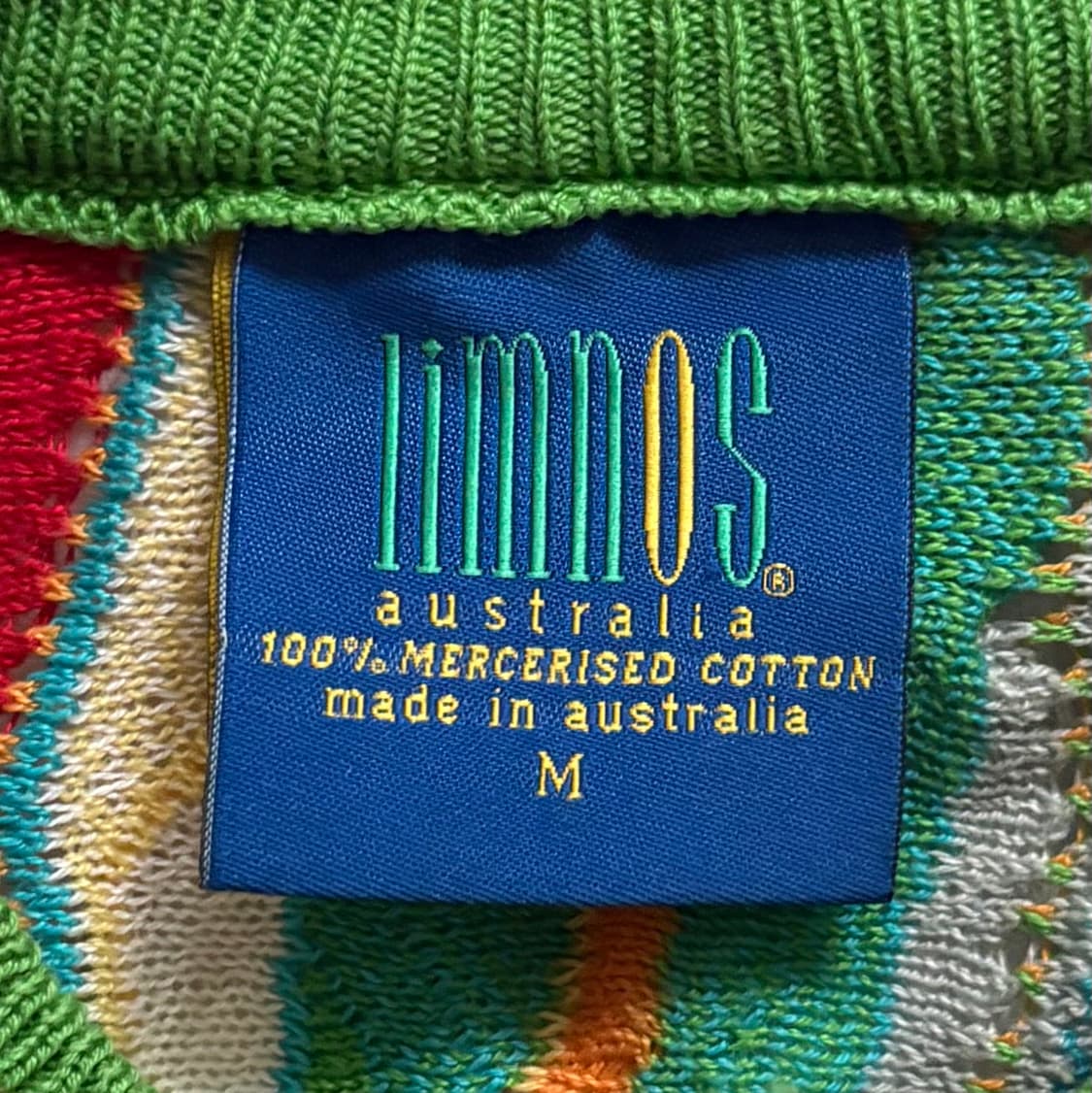 림노스 쿠지맛 3D 케이블 반팔 니트 상품이미지4