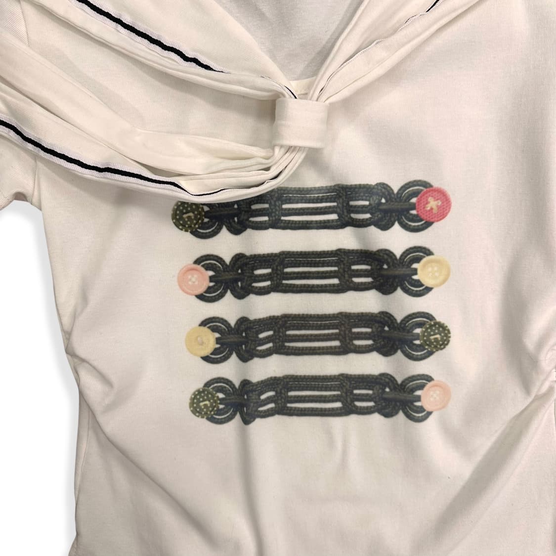 Sailor Collar Printing Top 상품이미지6