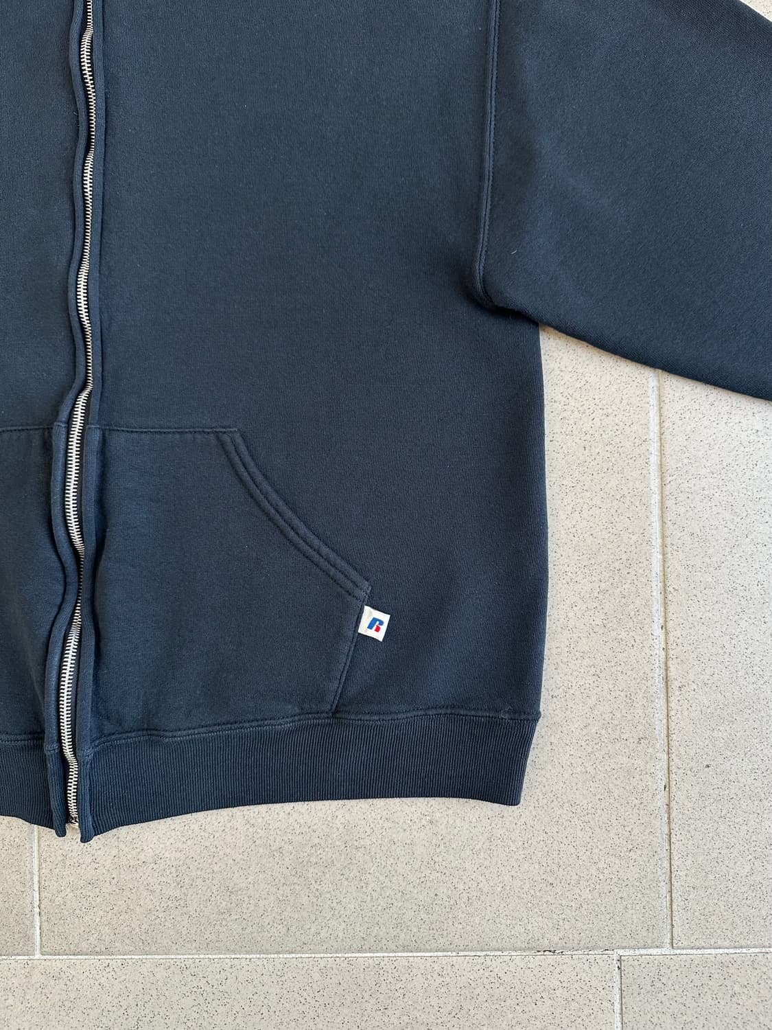 빈티지 러셀 후드집업 블랙 M 상품이미지3