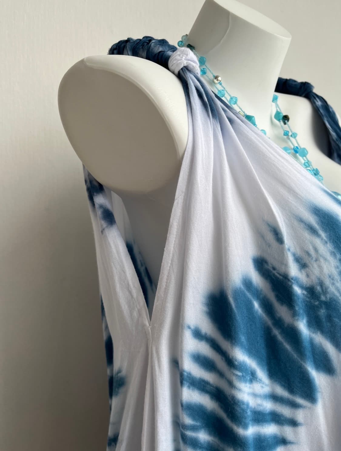 딥블루 타이다이 루즈핏 원피스 상품이미지4