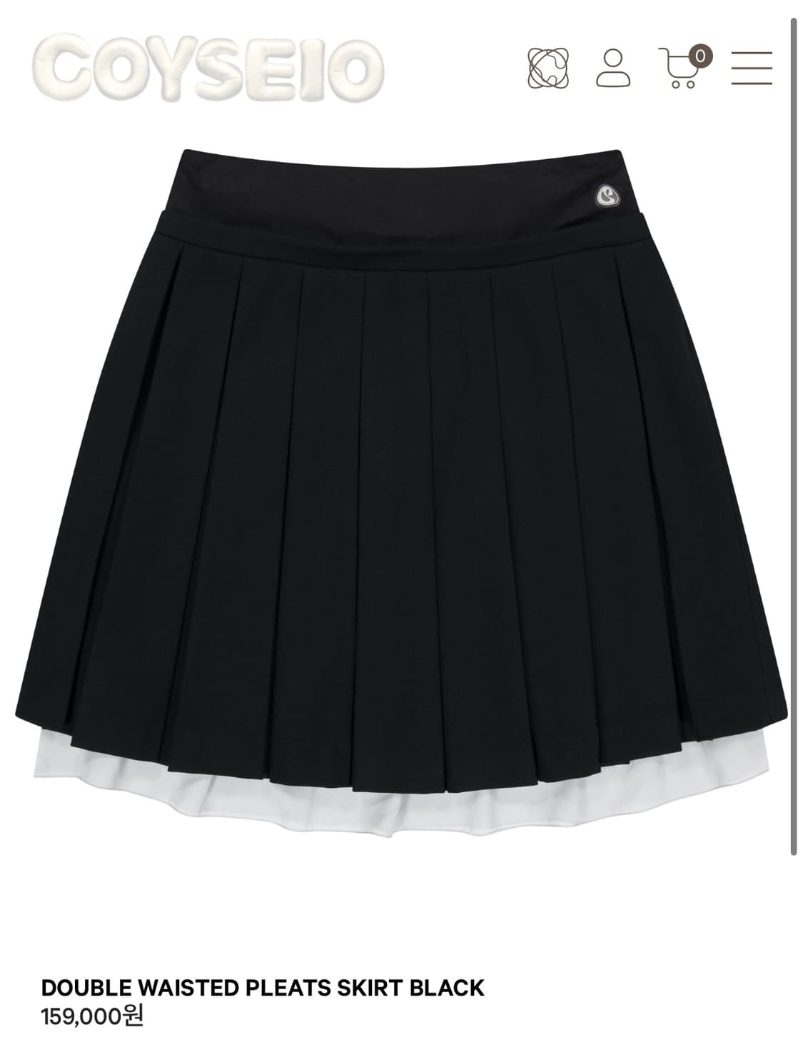 코이세이오 플리츠 스커트 1사이즈 상품이미지1