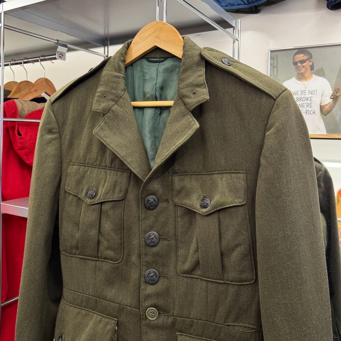 80s USMC 미 해병대 서비스 유니폼 알파 자켓 (M)  상품이미지2