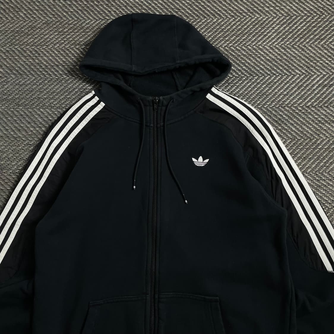 아디다스 트레포일 트랙 스웻 후드집업 블랙o 4426 상품이미지4