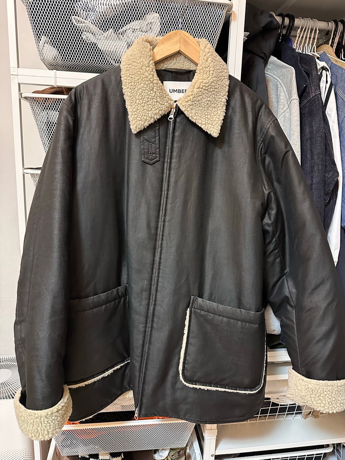 UMBER 엄버 양털 무스탕 자켓 상품이미지2