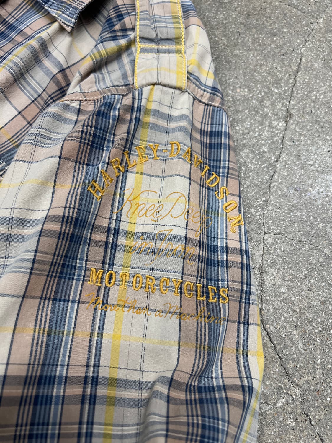 할리데이비슨 체크 반팔 셔츠 상품이미지4