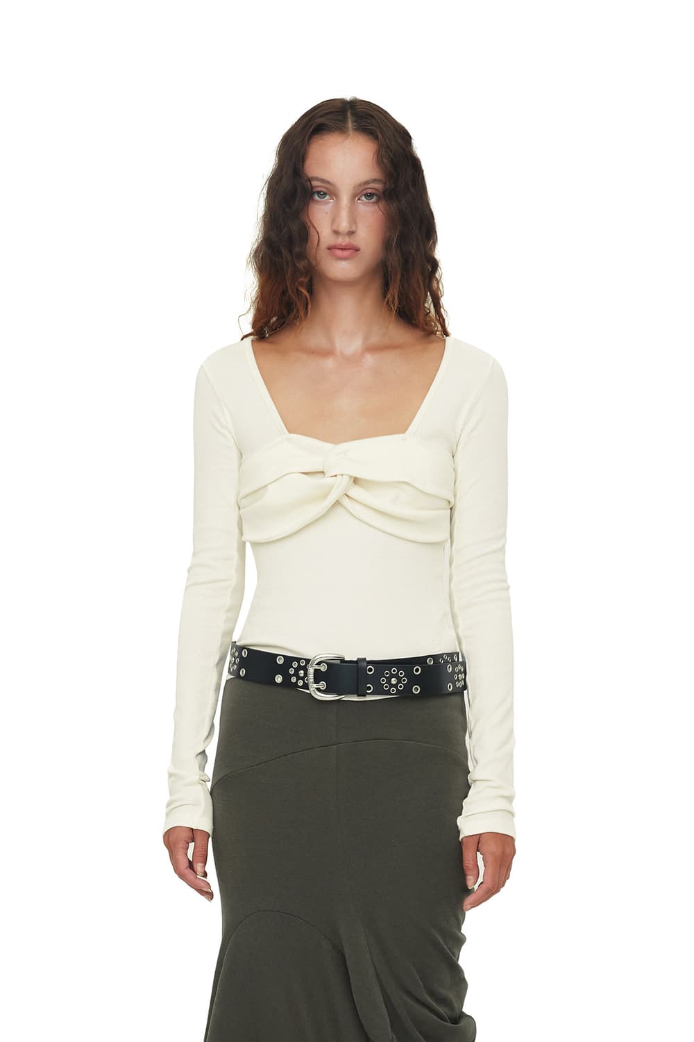 세릭 벨트 FLOWER EYELET BELT / BLACK 상품이미지2