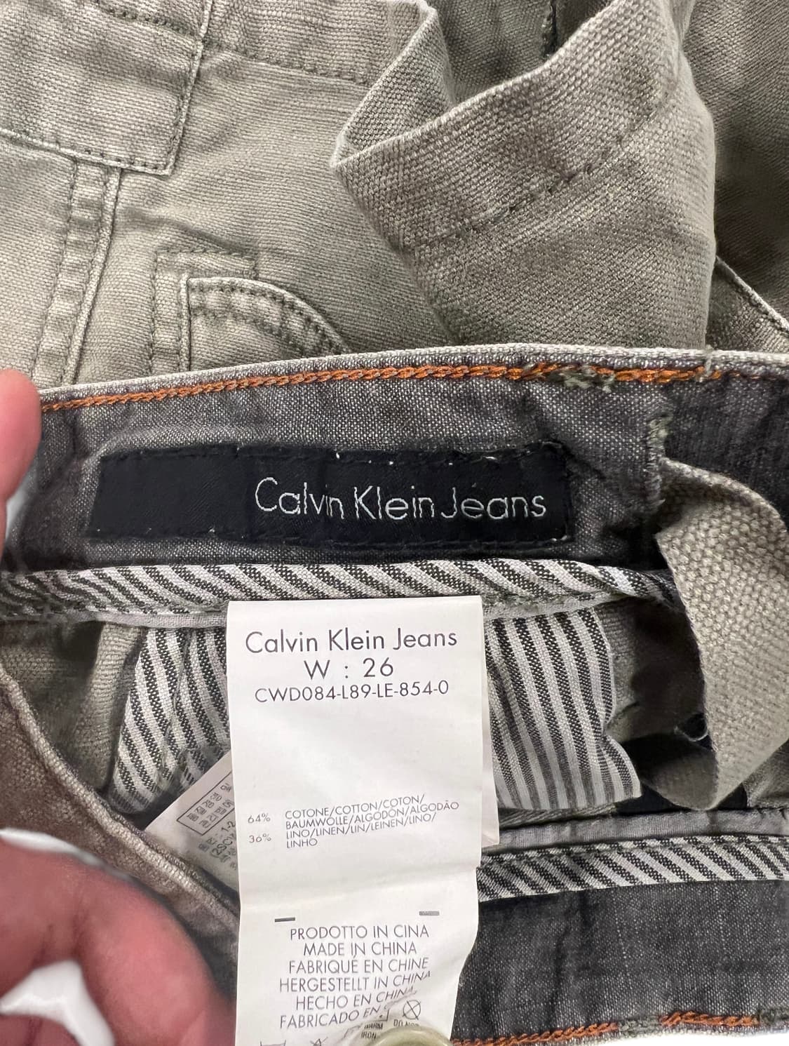 P047 캘빈클라인 카고 숏팬츠 SIZE26 상품이미지4