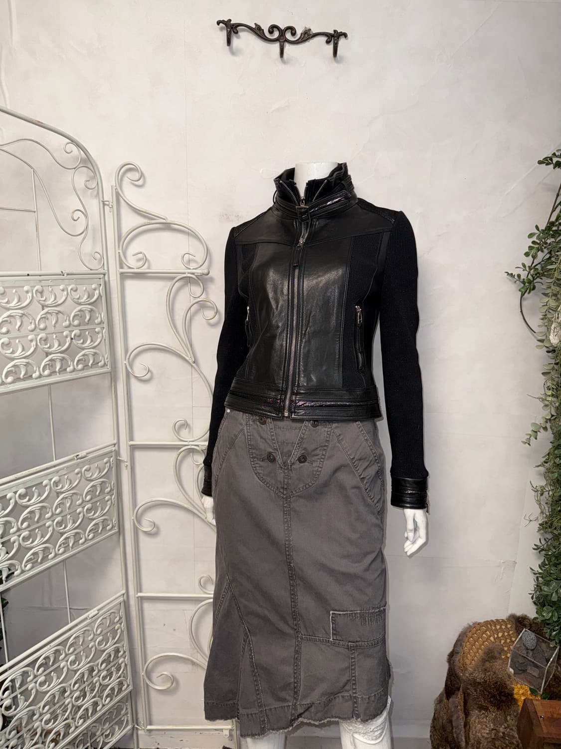 EGOIST black lamb&pig skin double jacket 상품이미지6