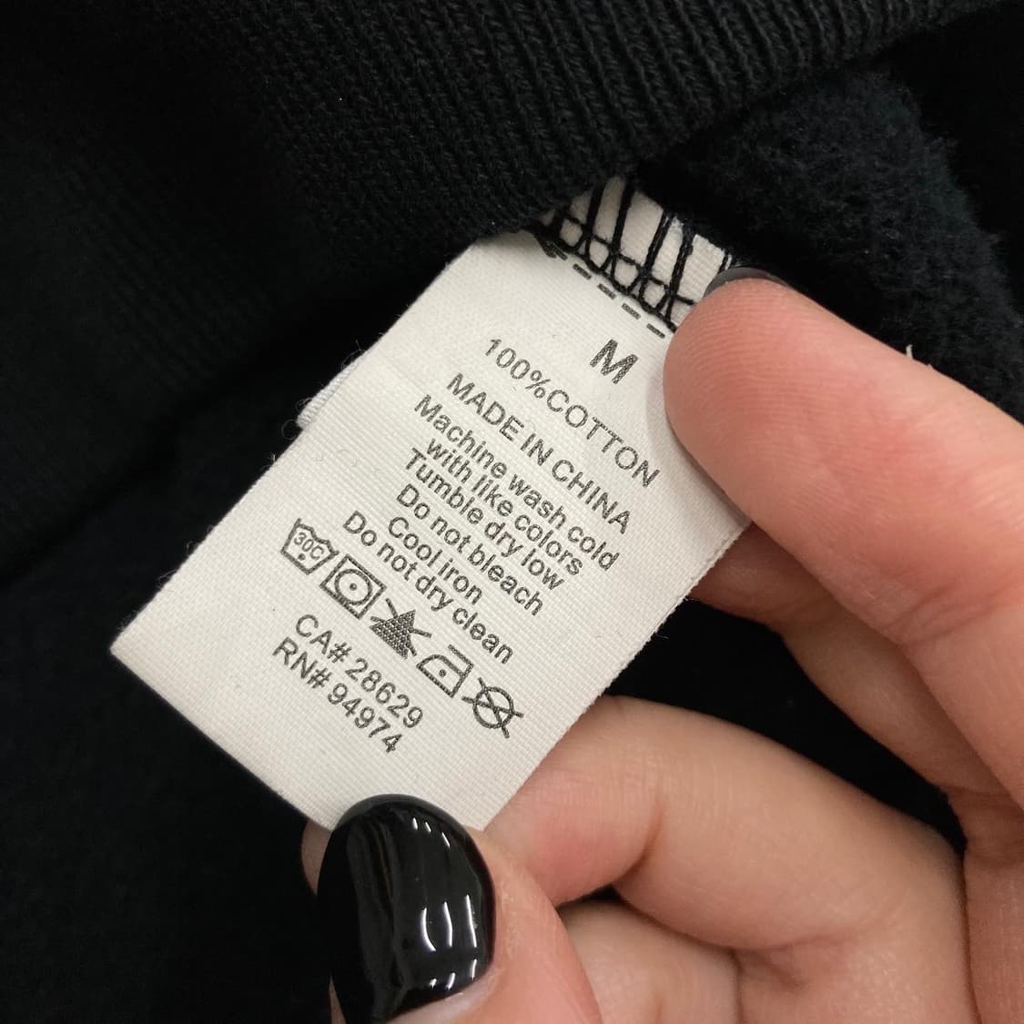 STUSSY 스투시 스탁 자수로고 블랙 헤비스웻 라운드 상품이미지4