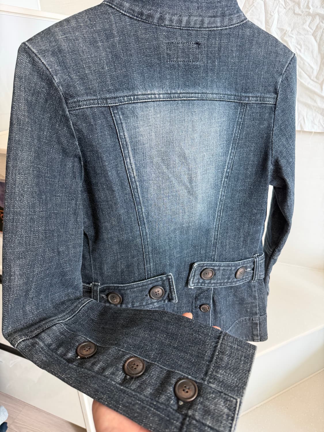 빈티지 워싱 데님 자켓 상품이미지4