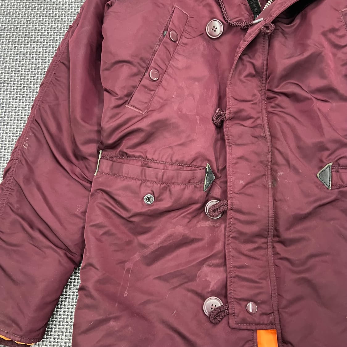 알파인더스트리 n3b 파카 버건디 상품이미지3