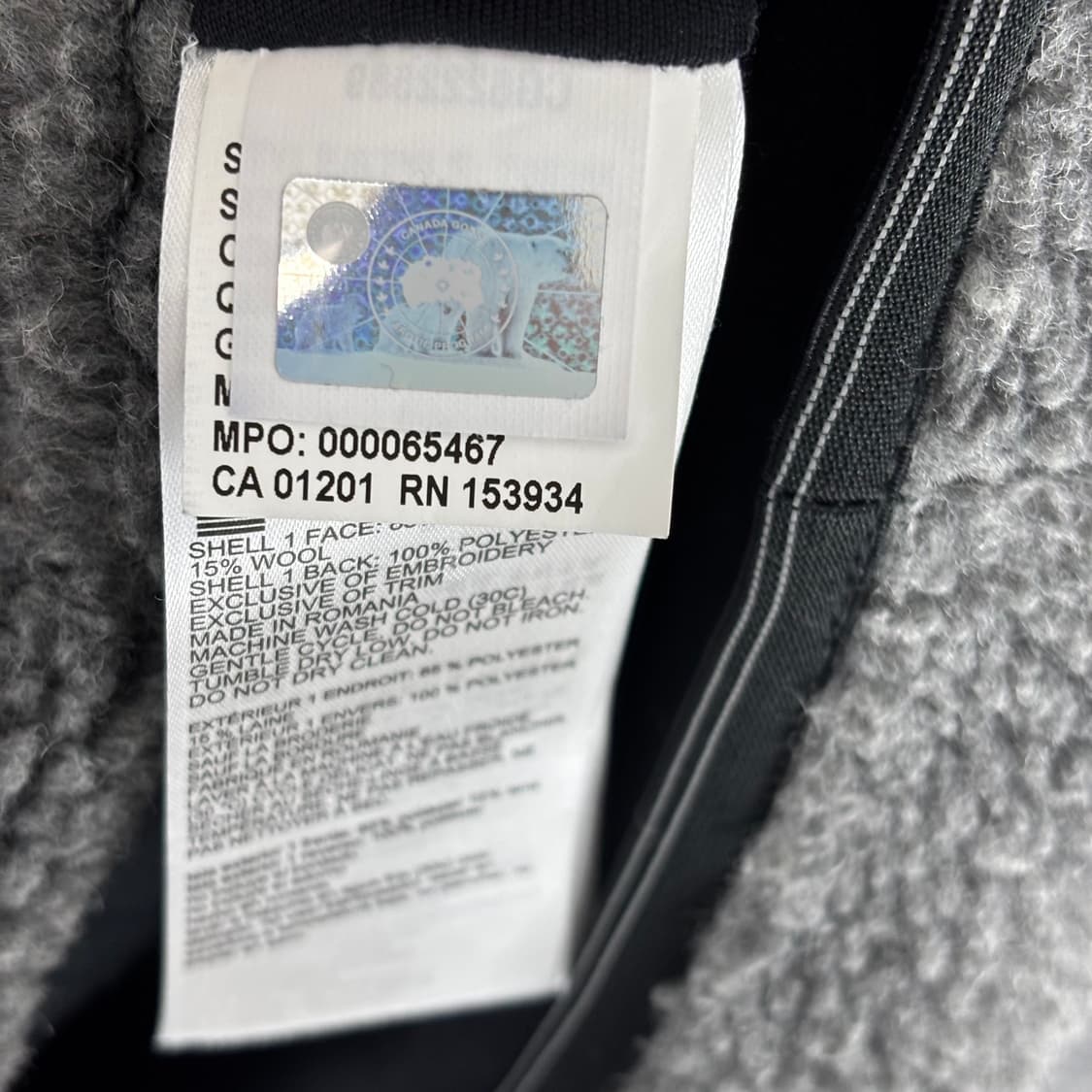 (새상품급)캐나다구스 렌프루 플리스 풀오버 반집업 후리스 그레이 상품이미지7