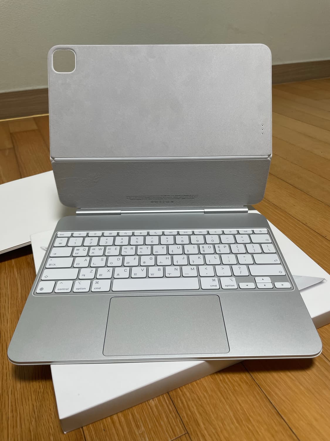애플 아이패드 프로 13 M4 정품 매직키보드 화이트 상품이미지6