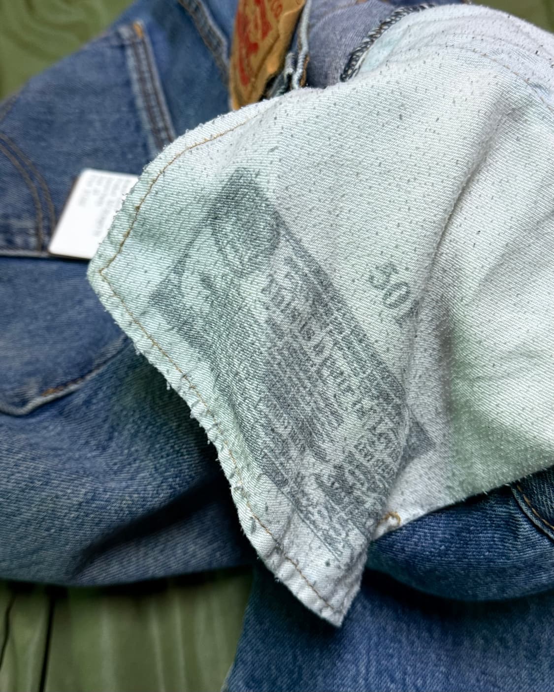 리바이스 501 스트레이트 핏 데님 팬츠 33 상품이미지6