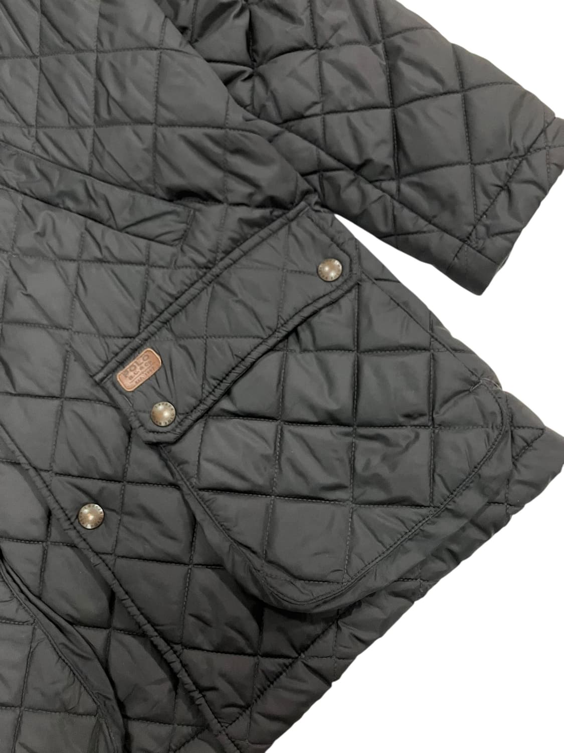 폴로 랄프로렌 블랙 퀼팅 점퍼 자켓 S 상품이미지3