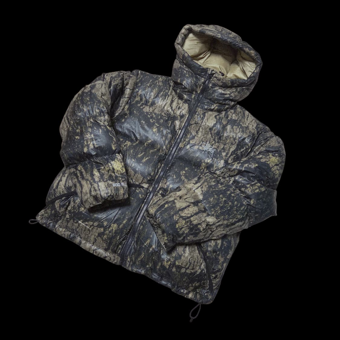 [M] 스투시 마이크로 립스탑 다운 파카 렐릭 카모 상품이미지2