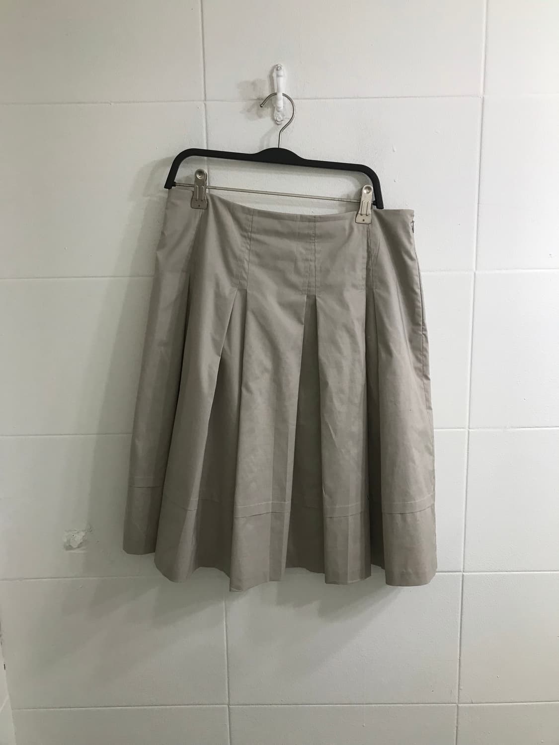 뮤트 베이지 아일렛 레더자켓 모리걸 니혼진 코디세트 상품이미지7