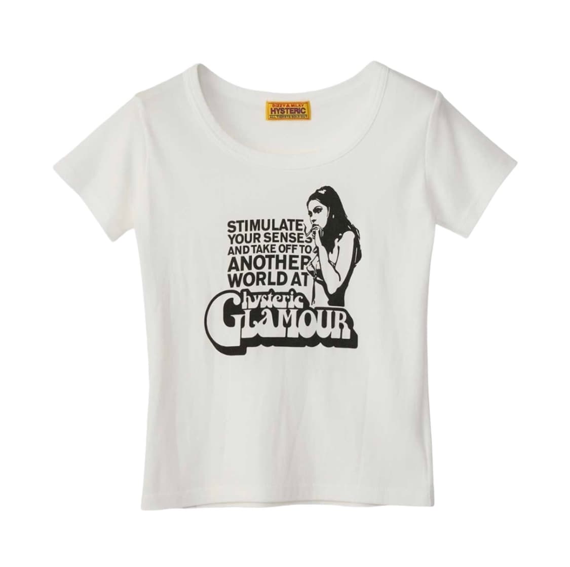 히스테릭글래머 스모킹 걸 치비 반팔 티셔츠 화이트 새상품 상품이미지1