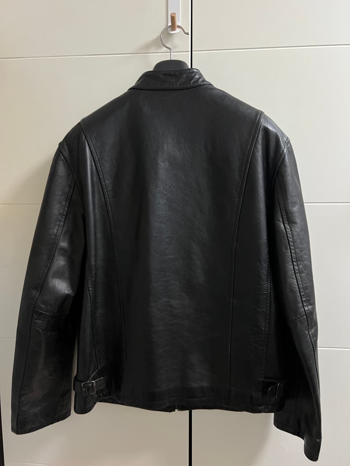 택포23) 폴로 랄프로렌 카프레더 싱글라이더 가죽자켓 L 상품이미지3