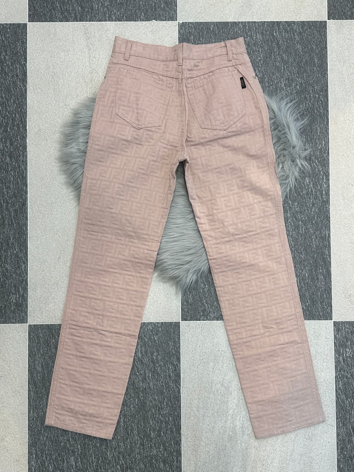 펜디 더스티핑크 주카 코튼 팬츠 상품이미지3