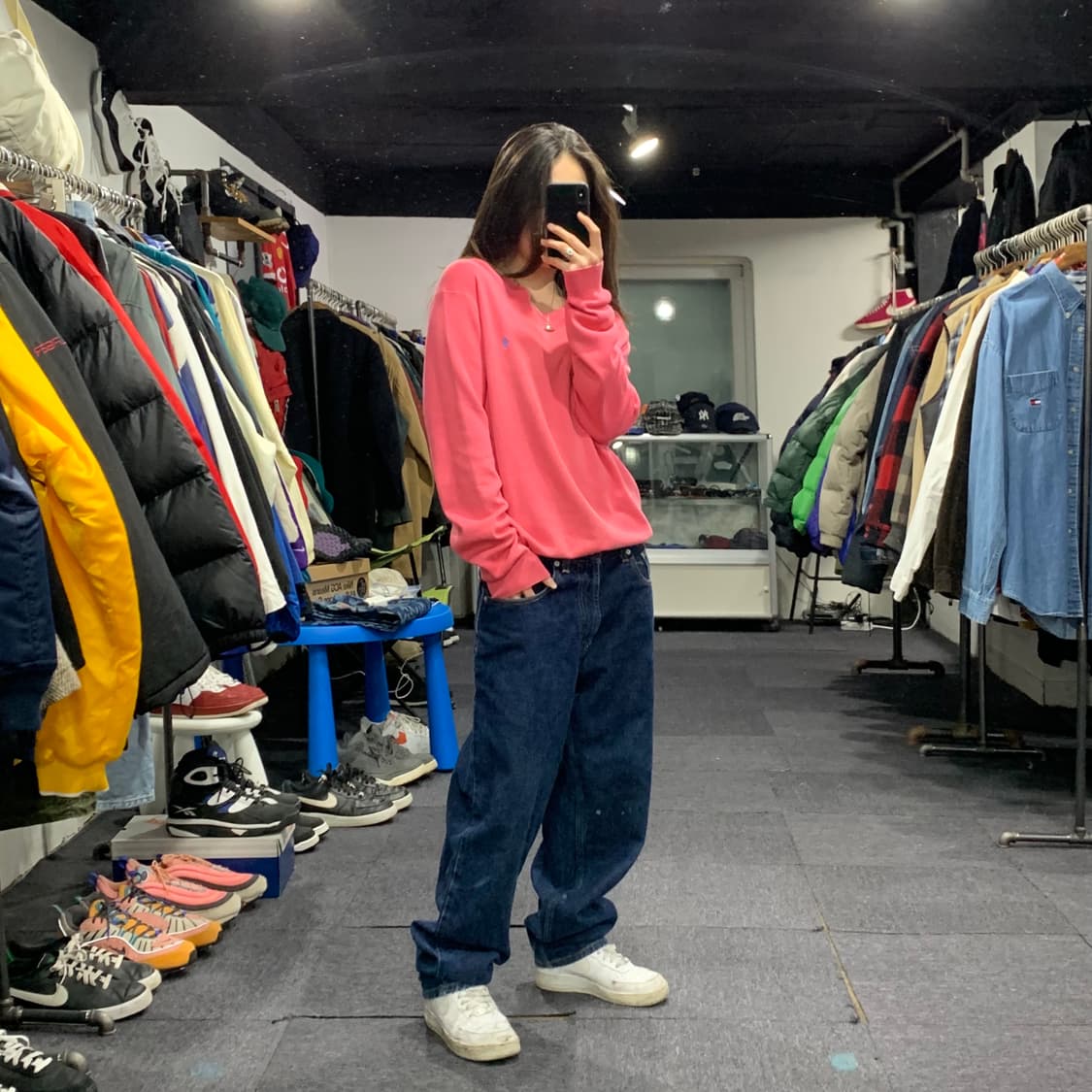 폴로 브이넥 니트 상품이미지6