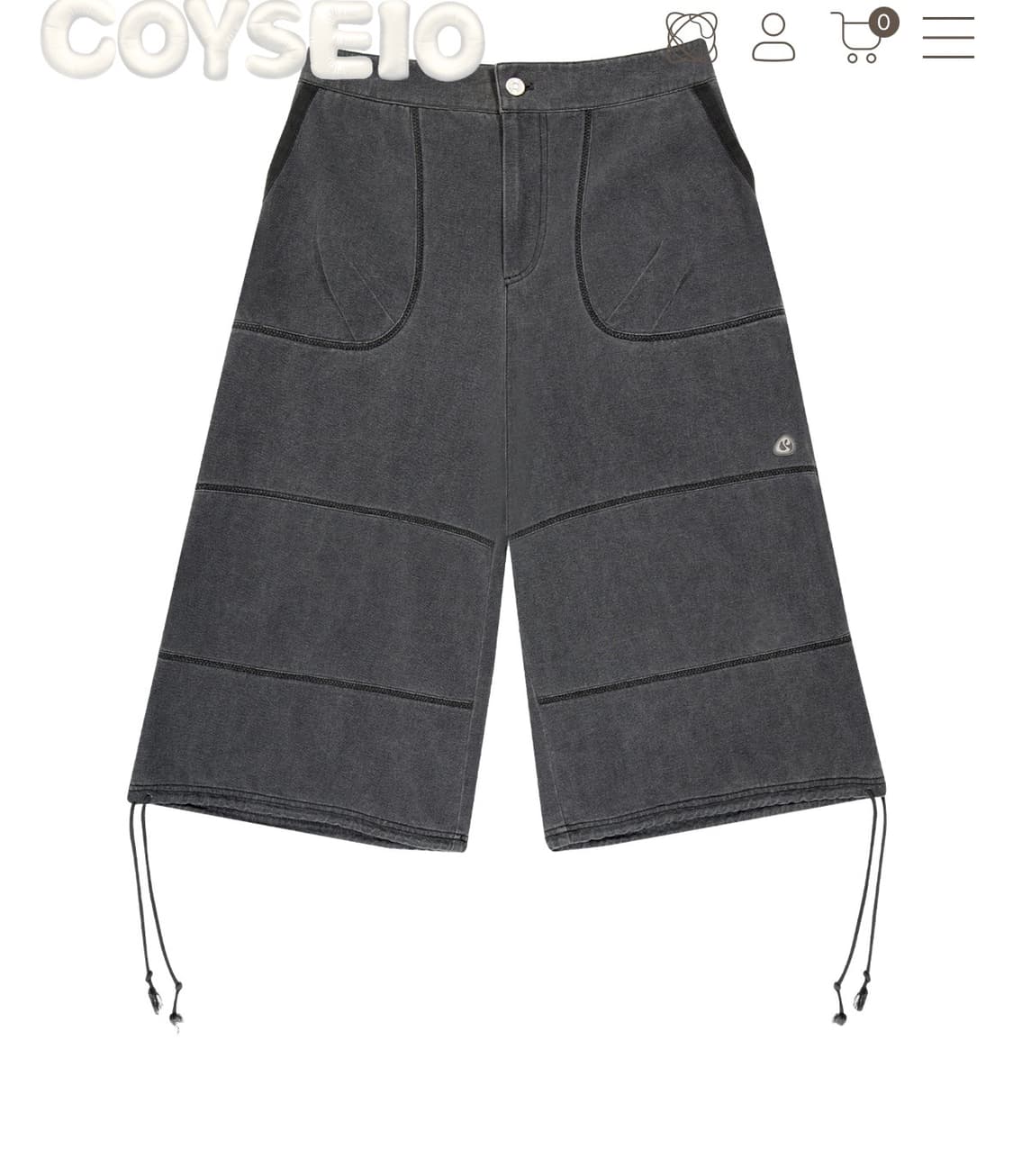 coyseio zigzag pants charcoal 1size 상품이미지1