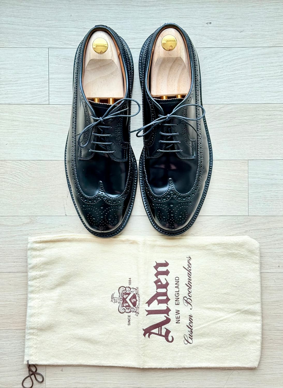 알든 Alden 9751 롱 윙 블러처 US9.5 블랙 상품이미지1