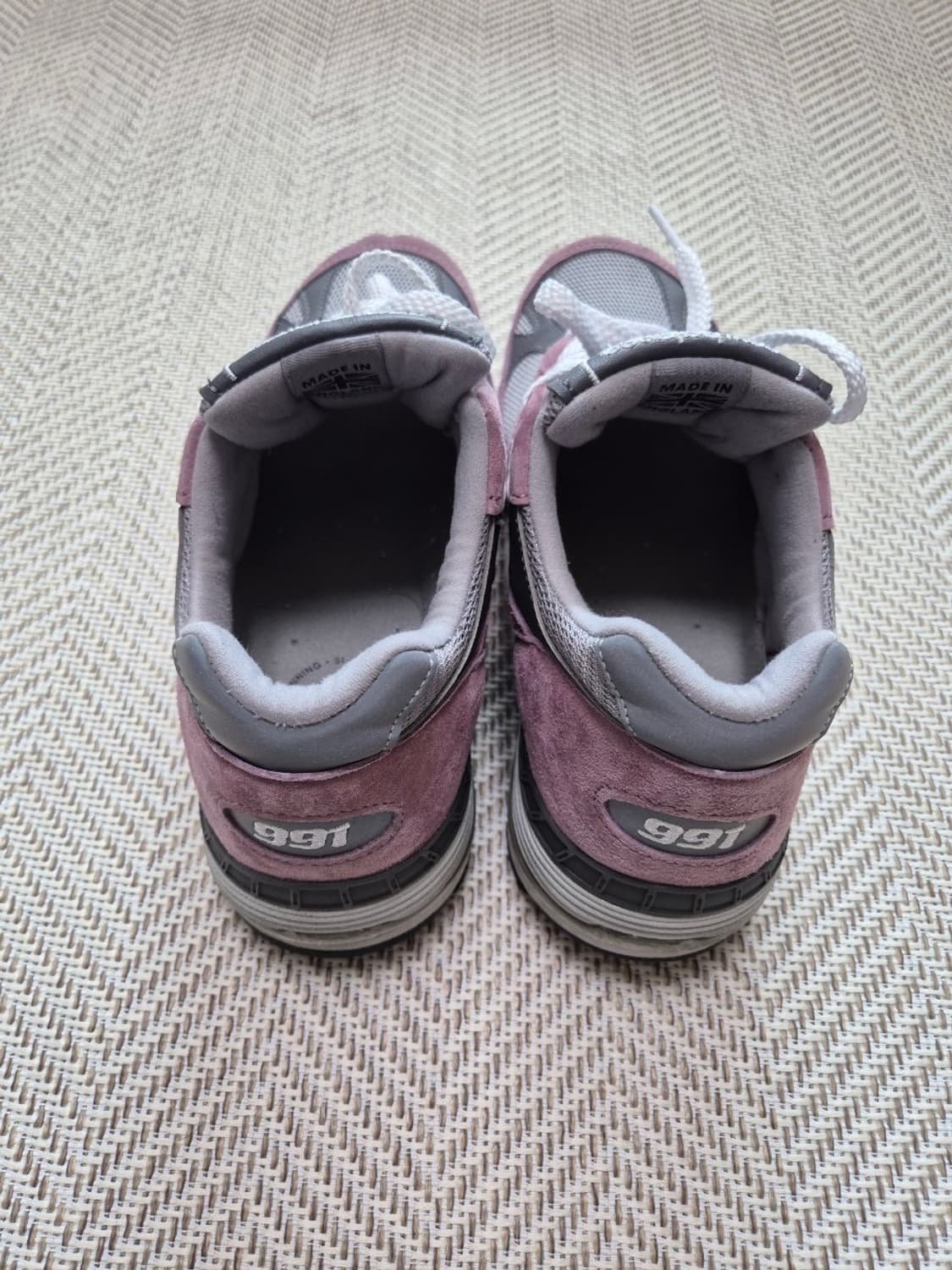 뉴발란스 991 메이드 인 UK (핑크그레이) 상품이미지5
