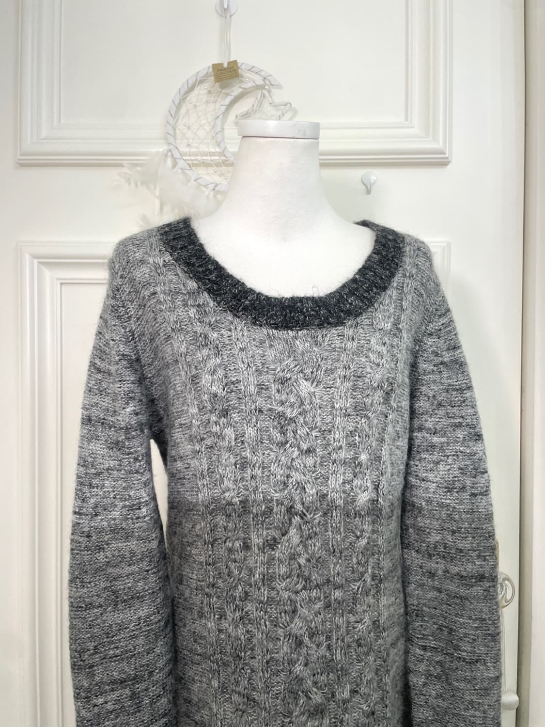 charcoal gradation midi wool sweater opc 상품이미지5