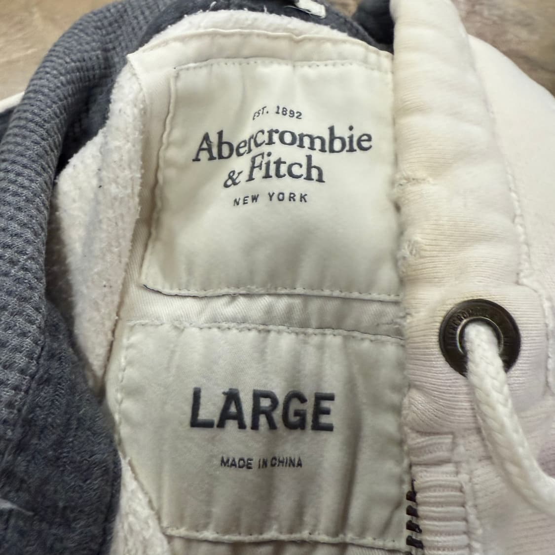 아베크롬비 화이트 후드집업 상품이미지7
