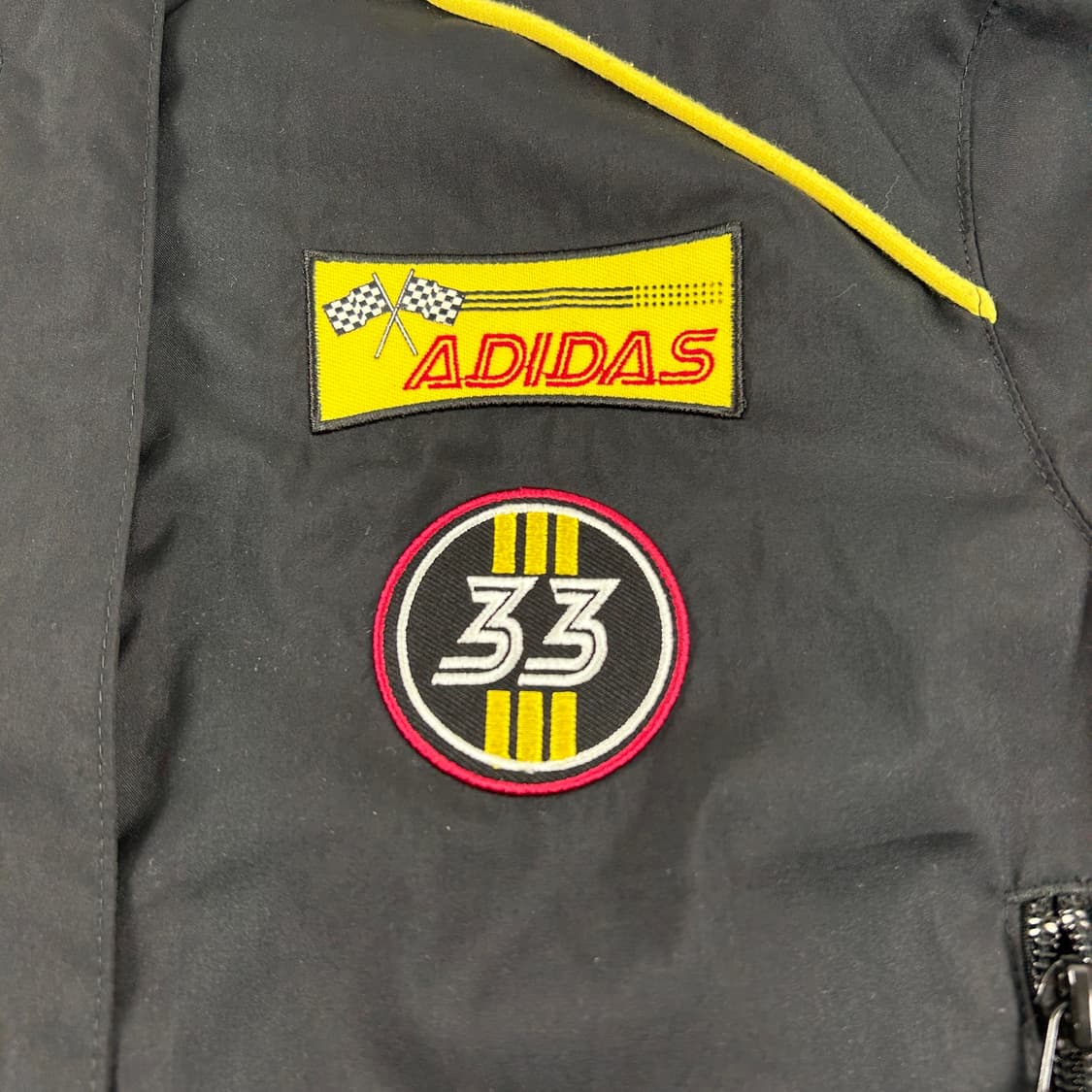 아디다스 올드스쿨 크롭 레이싱 바람막이 자켓 블랙 상품이미지5