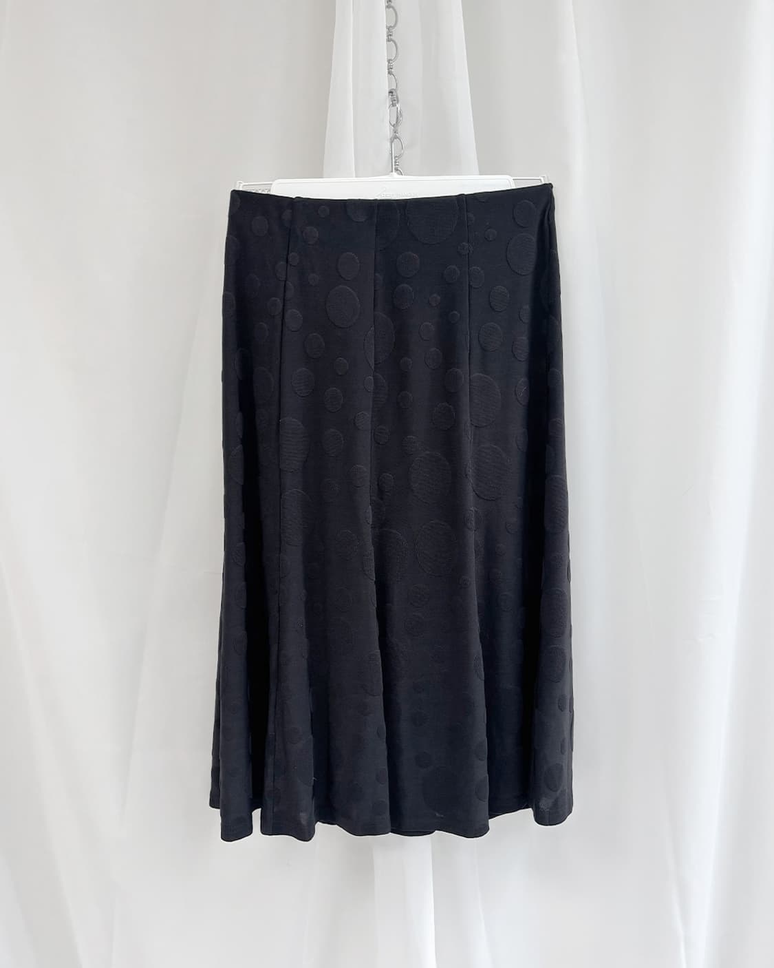 Sanaya flocking random dot jersey skirt 상품이미지1