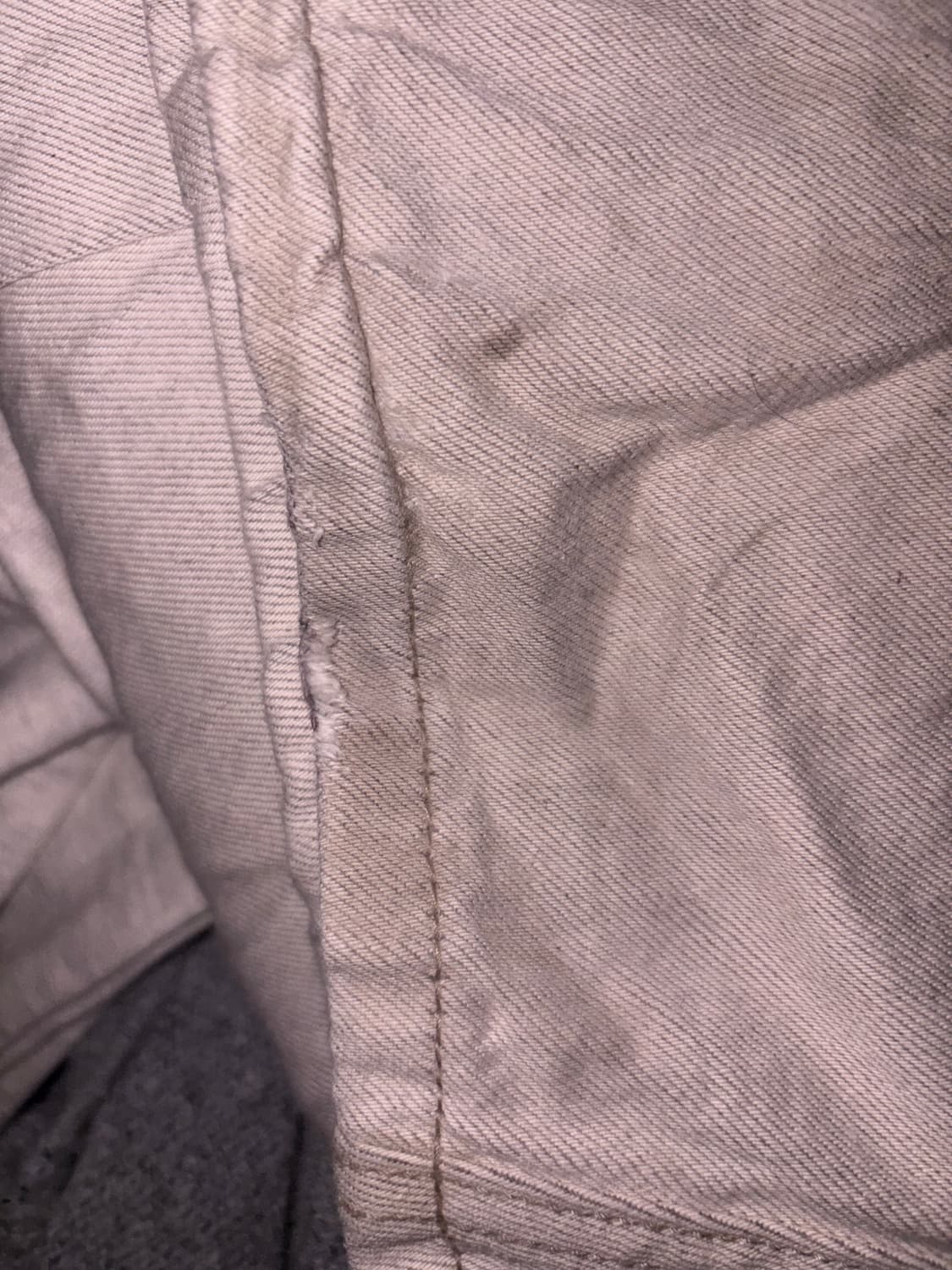 Beaded Layered Denim Pants Nonfade Raw 상품이미지2