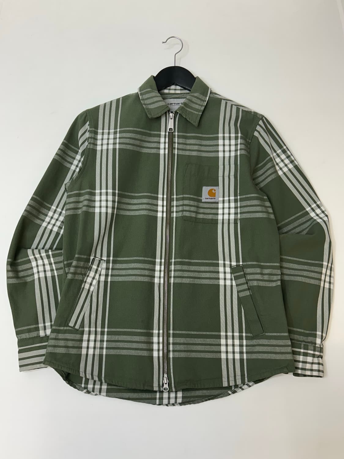 Carhartt 칼하트 윕 그린체크 셔츠 자켓  상품이미지2