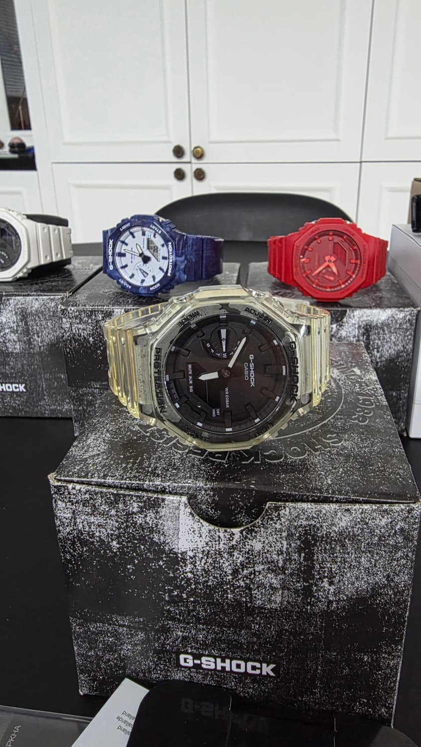 백화점판/풀셋) 지샥 GA-2100 투명 시계 상품이미지3