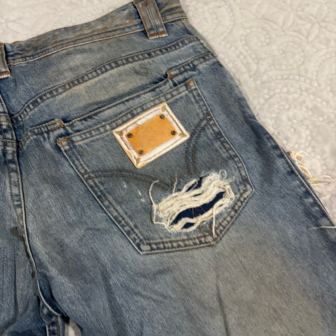 D&G 돌체앤가바나 아카이브 디스트레스드 데님 상품이미지4