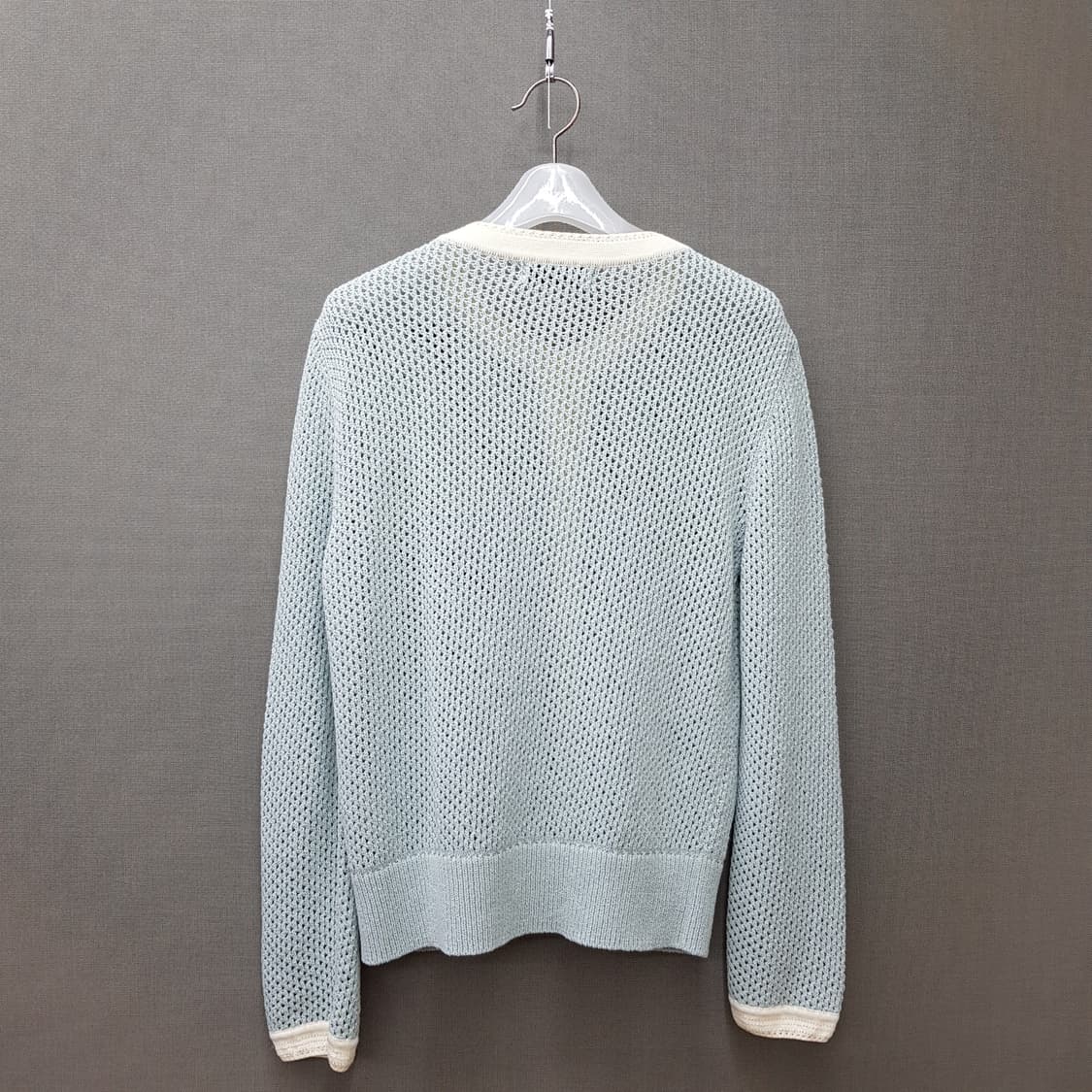 한섬 마인  MINE 펀칭 배색 버튼 가디건 F사이즈 상품이미지4