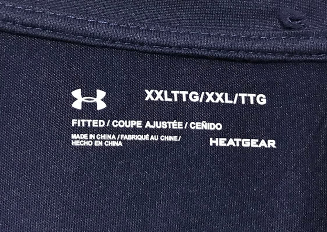 언더아머 남자 스포츠 반팔티셔츠 새상품 냉감 라운드넥 네이비 XL 105 상품이미지3