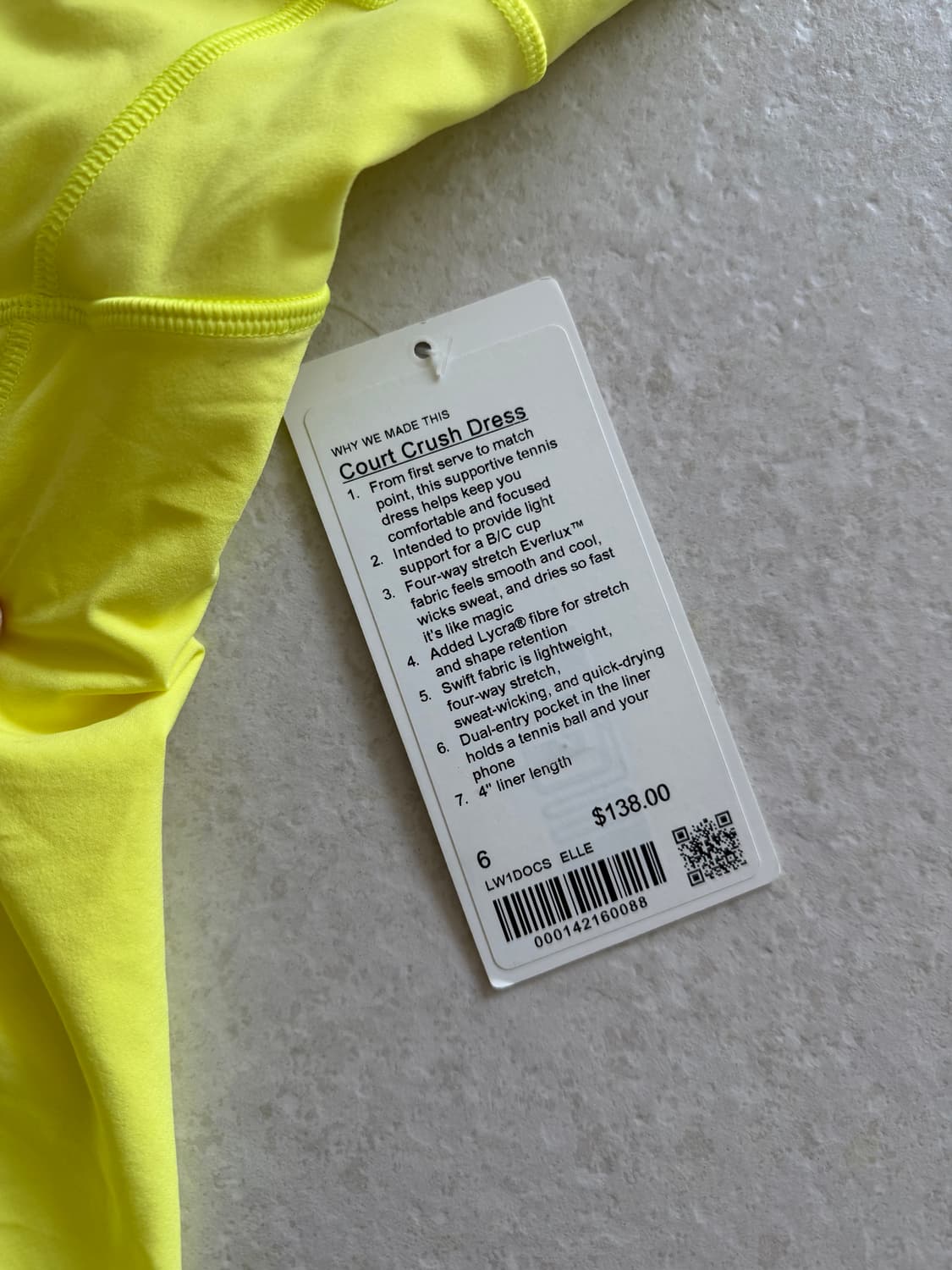 룰루레몬 얼라인 레깅스 테니스 원피스 상품이미지2