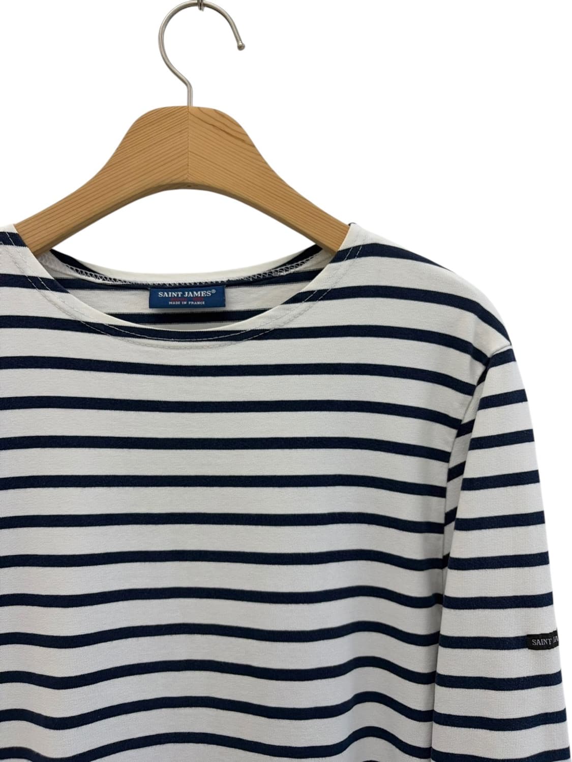 세인트제임스 롱슬리브 화이트&네이비 (S) 상품이미지2