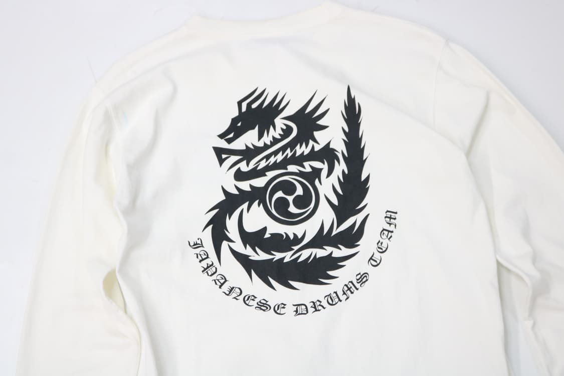 글리머 재패니즈 드럼팀 류메이 다이코 용 나염 롱슬리브 티셔츠 상품이미지3