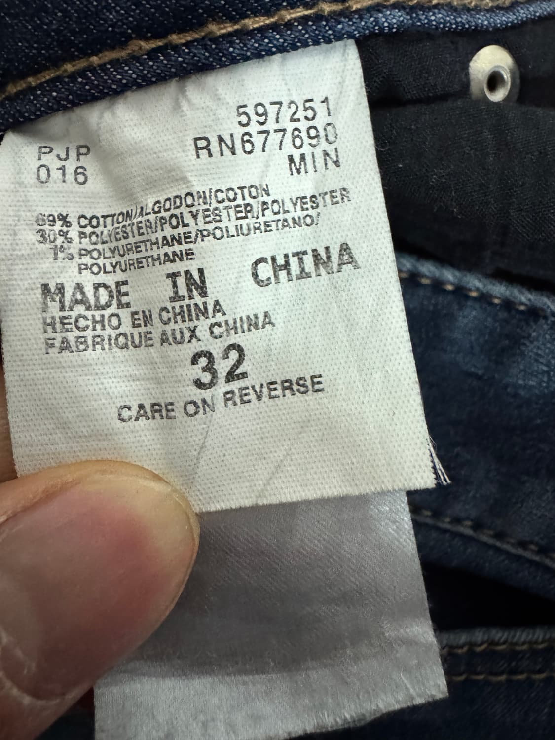 디키즈 Dickies 워크웨어 중청 워싱 데님펜츠 33.8인치 상품이미지5