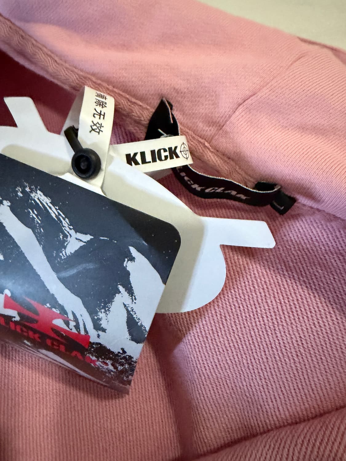 플레이보이 카르티 더스트 워시 핑크 지퍼 후드 티셔츠 상품이미지3