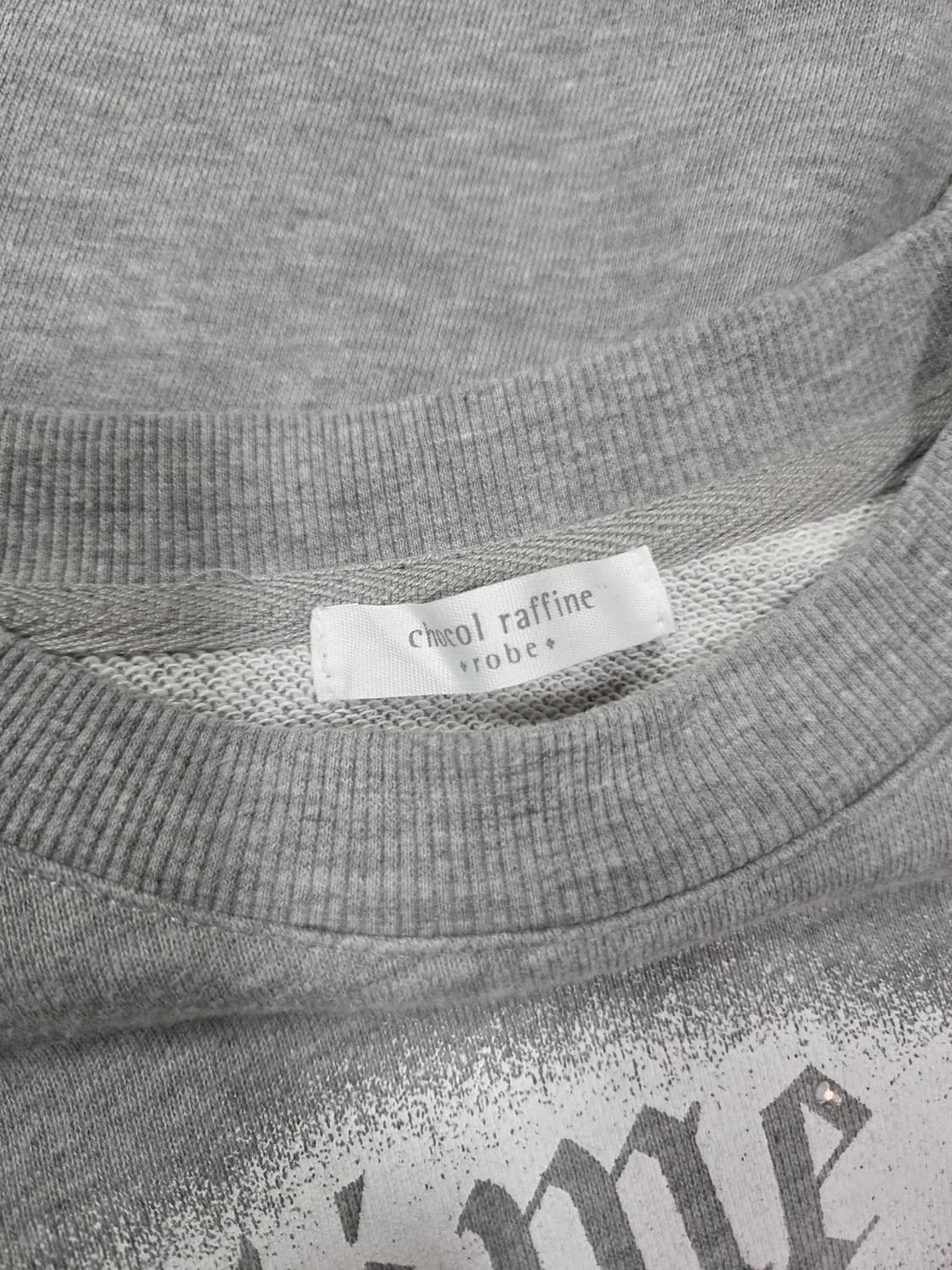 로베 디즈니 콜라보 멜란지 그레이 맨투맨 상품이미지7