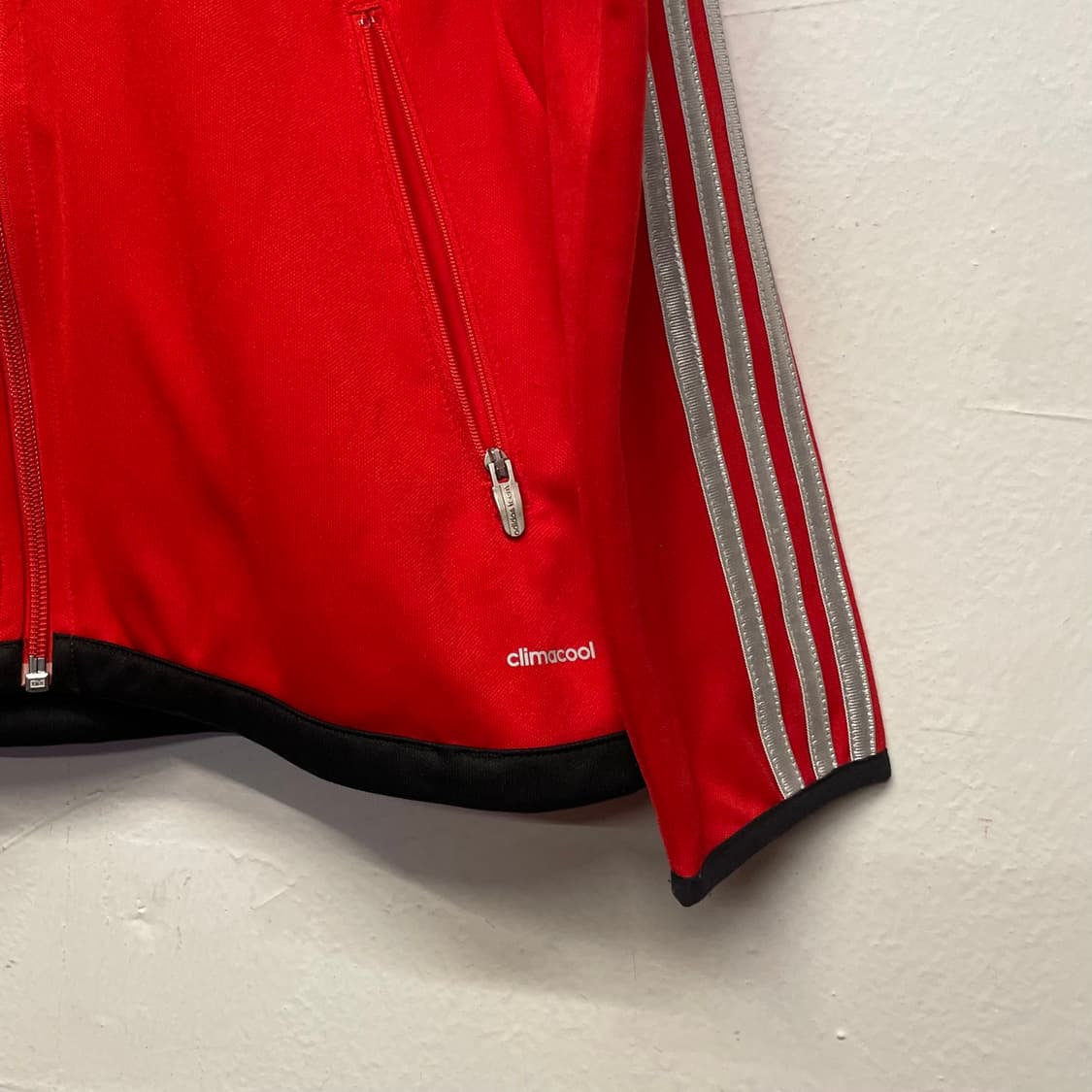 아디다스 (키즈) 독일 국대 레드 져지 자켓   상품이미지4