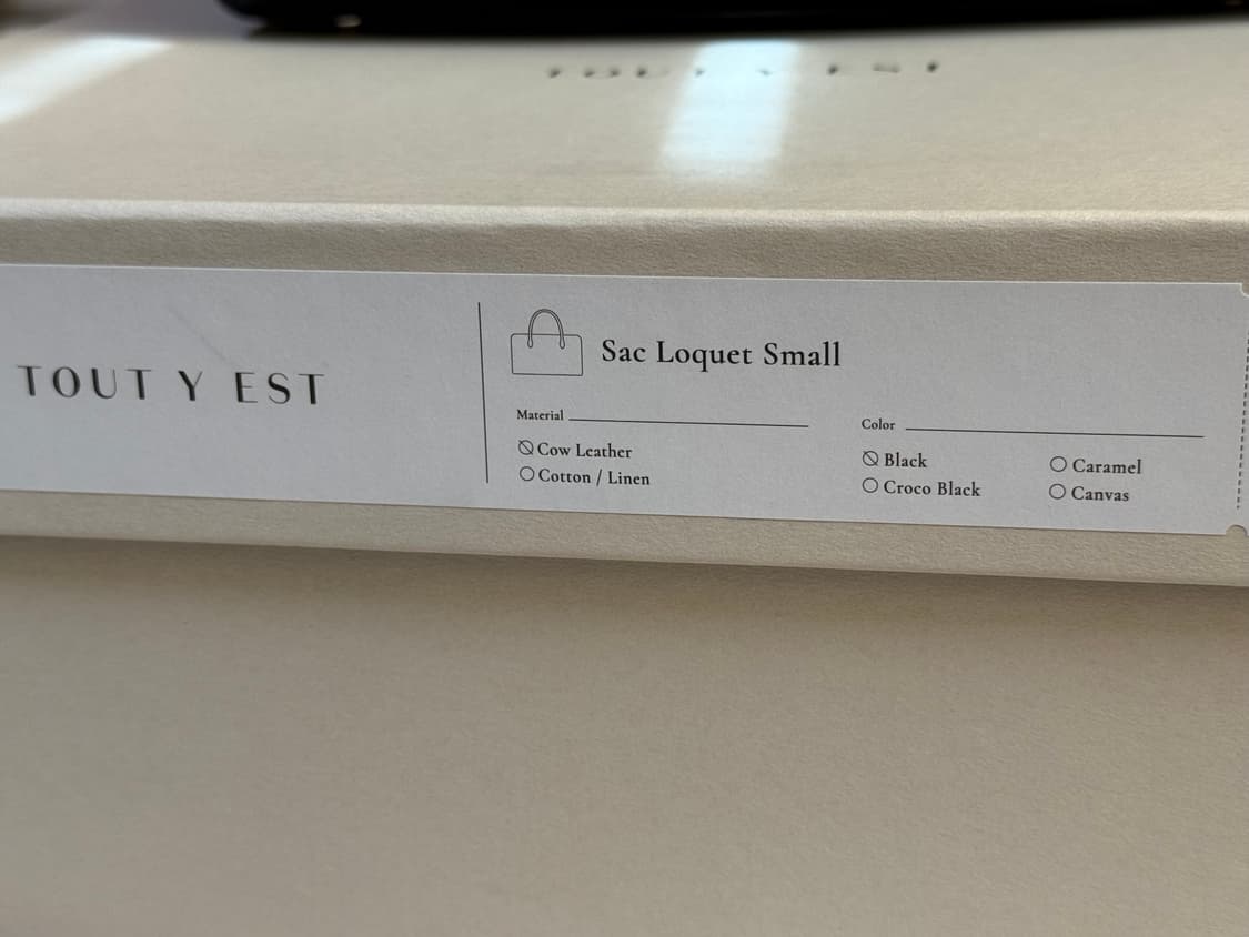 투티에 로케백 스몰 블랙 토트백 상품이미지9