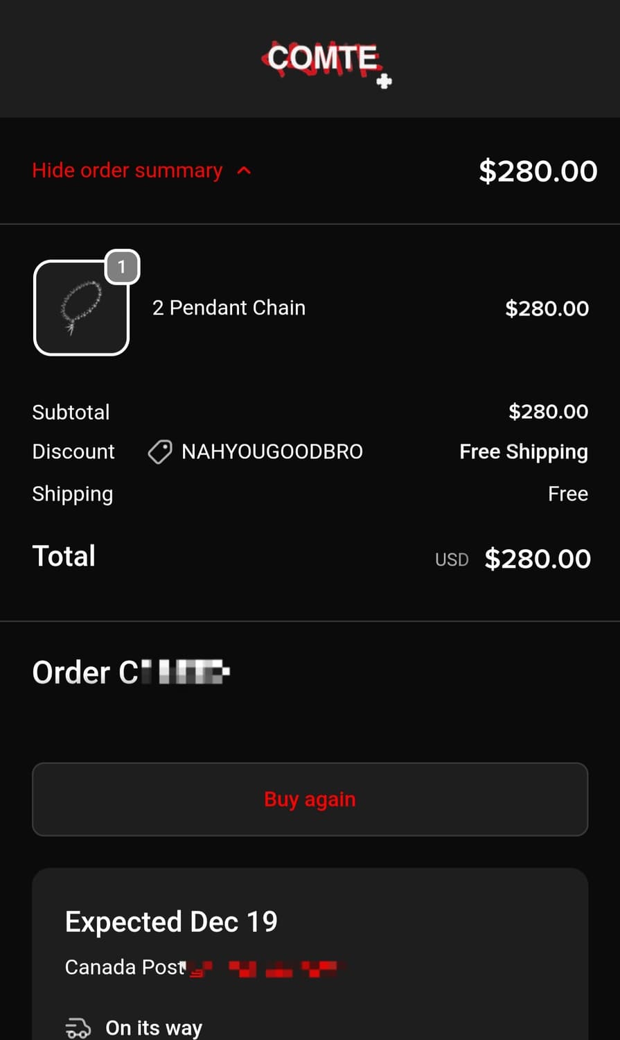 Project Comte 2 펜던트 목걸이 상품이미지4