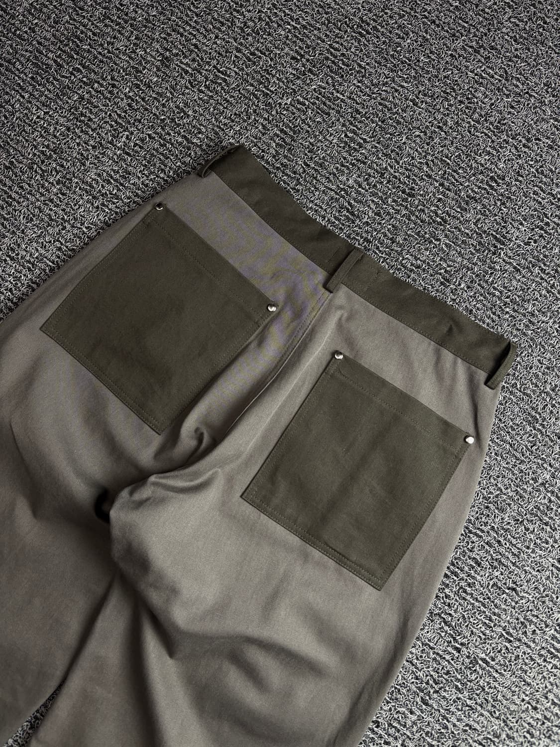 Frix 멀티 디테일 배색 더블니 와이드핏 카펜터 팬츠 3889 상품이미지5